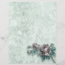 Waterverf en Rozen Briefhoofd
