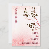 Waterverf en tak Japandi foto Redden De Save The Date (Voorkant)
