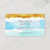 Waterverf en Visitekaartjes voor interieurontwerp  (Achterkant)