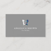 Waterverf en witte vlinder visitekaartje (Voorkant)