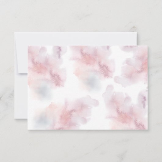 Waterverf Enchanted Castle antwoordkaarten RSVP (Achterkant)