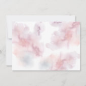 Waterverf Enchanted Castle Wedding Invitation Kaart (Achterkant)