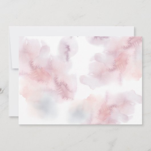 Waterverf Enchanted Castle Wedding Invitation Kaart (Achterkant)