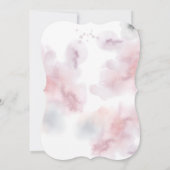 Waterverf Enchanted Castle Wedding Invitation Kaart (Achterkant)