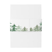 Waterverf Enchanted Forest Woodland bruiloft Uitnodigingen Wikkel (Achterkant Voorbeeld)