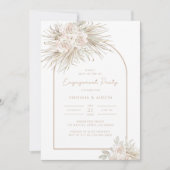 Waterverf Engagement Party Kaart (Voorkant)