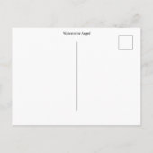 Waterverf engel  briefkaart (Achterkant)