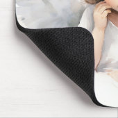 Waterverf engel meisje met bloemen muismat (Hoek)