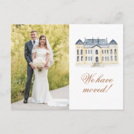 Waterverf Engels landgoed foto verplaatst Briefkaart