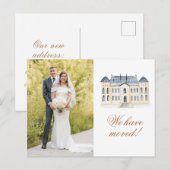 Waterverf Engels landgoed foto verplaatst Briefkaart (Voorkant / Achterkant)