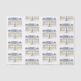 Waterverf Engels Manor Estate Bruiloft Tissuepapier