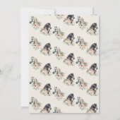 Waterverf Engels Manor Ruiterbruiloft Save The Date (Achterkant)