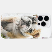 WATERVERF ENGELSE BULLDOG PUPPY DOG Case-Mate iPhone CASE (Achterkant (horizontaal))