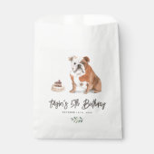 Waterverf Engelse Bulldog Verjaardag Bedankt Bedankzakje (Voorkant)