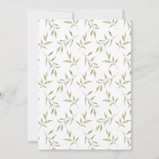 Waterverf Engelse Manor Wedding Kaart (Achterkant)