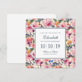 Waterverf | Engelse Rozen - Bridesmaid Kaart (Voorkant / Achterkant)