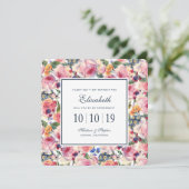 Waterverf | Engelse Rozen - Bridesmaid Kaart (Staand voorkant)