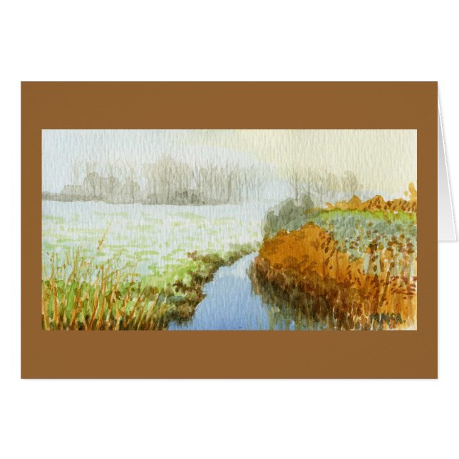 Waterverf Engelse Wetlands (Voorkant Horizontaal)