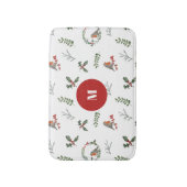 Waterverf English Robin Kerstfeestay Badmat (Voorkant Verticaal)