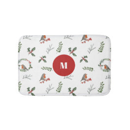 Waterverf English Robin Kerstfeestay Badmat