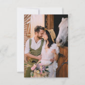 Waterverf Equestrian English Manor Wedding Crest (Achterkant)