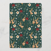 Waterverf Equestrian | Weddenstabel Hartelijk dank Menu (Achterkant)