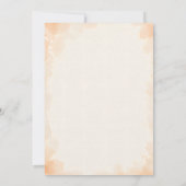 Waterverf Esdoornblad Rustieke Herfst Bruiloft Kaart (Achterkant)