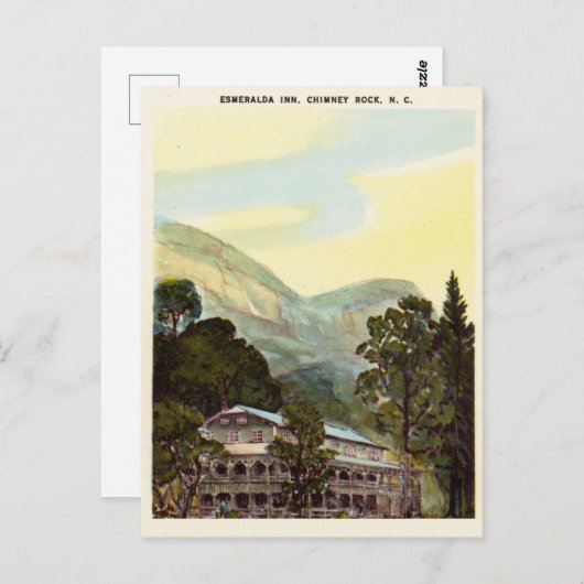  Waterverf Esmerelda Inn, North Carolina Briefkaart (Voorkant / Achterkant)