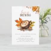 Waterverf espresso liefde is het brouwen van Vrijg Kaart (Staand voorkant)