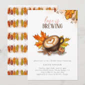 Waterverf espresso liefde is het brouwen van Vrijg Kaart (Voorkant / Achterkant)