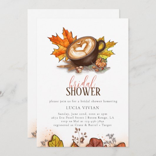 Waterverf espresso liefde is het brouwen van Vrijg Kaart (Voorkant / Achterkant)