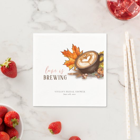 Waterverf espresso liefde is het brouwen van Vrijg Servet (Insitu)