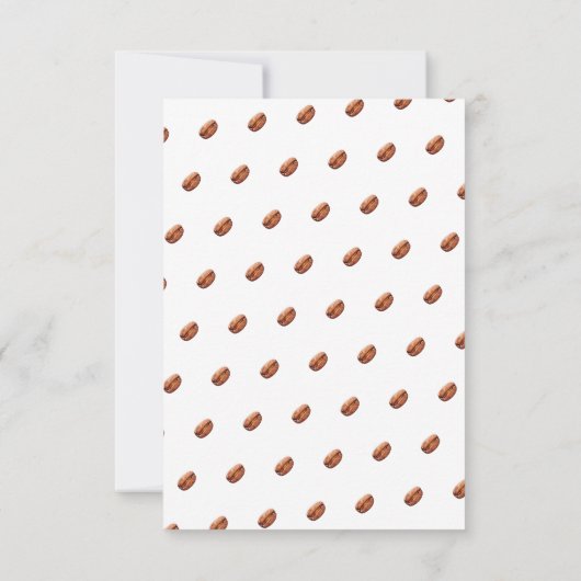 Waterverf Espresso Martini Bruidsdiner Bedankkaart (Achterkant)