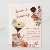 Waterverf Espresso Martini herfst Vrijgezellenfees Kaart (Voorkant)