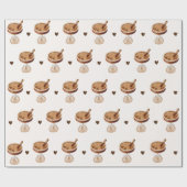 Waterverf Espresso Martini met een Lintje Koffie Cadeaupapier (Vlak)