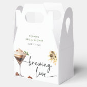 Waterverf Espresso Martini Vrijgezellenfeest Bedankdoosjes (Geopend)