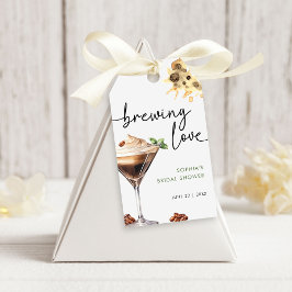 Waterverf Espresso Martini Vrijgezellenfeest Cadeaulabel