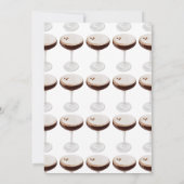 Waterverf Espresso Martini Vrijgezellenfeest Kaart (Achterkant)