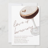 Waterverf Espresso Martini Vrijgezellenfeest Kaart (Voorkant)