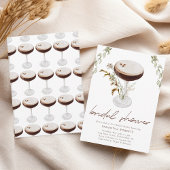 Waterverf Espresso Martini Vrijgezellenfeest Kaart