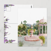 Waterverf esthetische groene tuin elegant briefkaart (Voorkant / Achterkant)