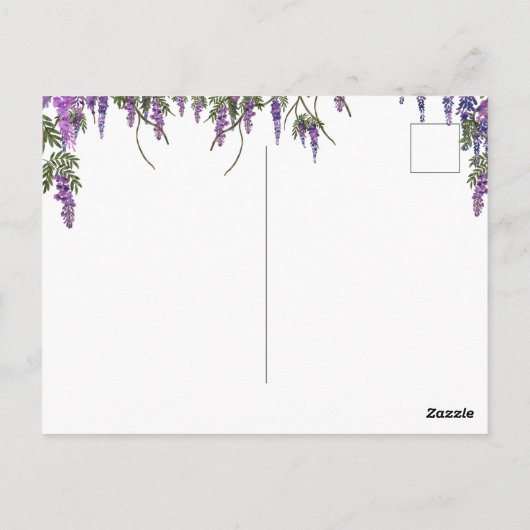 Waterverf esthetische groene tuin elegant briefkaart (Achterkant)