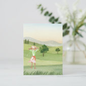 Waterverf esthetische natuur landschap briefkaart (Staand voorkant)