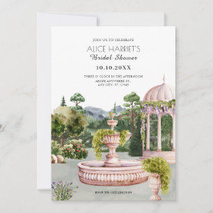 Waterverf esthetische tuin elegant vrijgezellenfee kaart