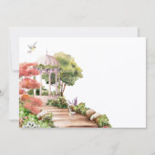 Waterverf esthetische tuin kaart (Achterkant)