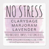 Waterverf Etherische Olierollerfles Waterdicht Labels (Design 1)