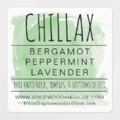 Waterverf Etherische Olierollerfles Waterdicht Labels (Design 2)