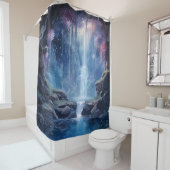 Waterverf Etherische waterval Grotto Douchegordijn (In situ)