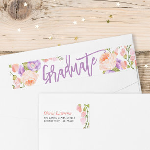 Waterverf - Etiketten voor het kantooradres van Fl