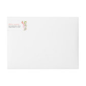 Waterverf - Etiketten voor het kantooradres van Fl (Voorkant)